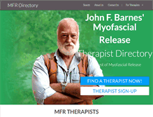 Tablet Screenshot of mfrtherapists.com